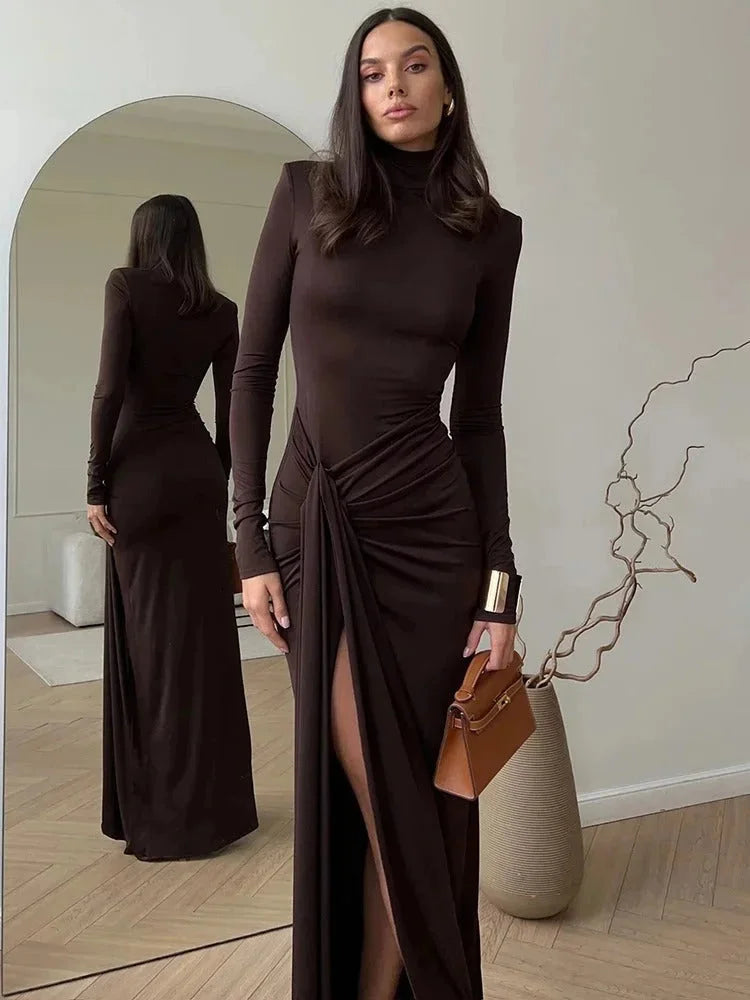 Opal Women's Maxi Dress | Turtleneck