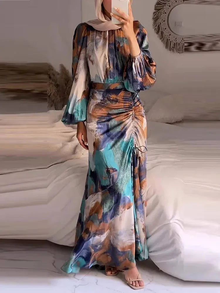 Odette Women's Printed Maxi Dress | 4 Sizes