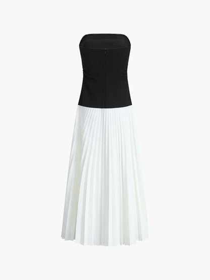 Faye Women's Pleated Maxi Dress - close-up detail