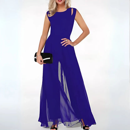 Nell Women's Maxi Dress - back view