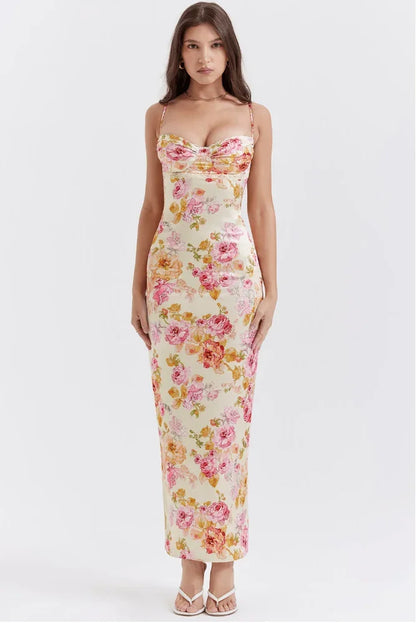 Tamsin Women's Floral Maxi Dress - back view