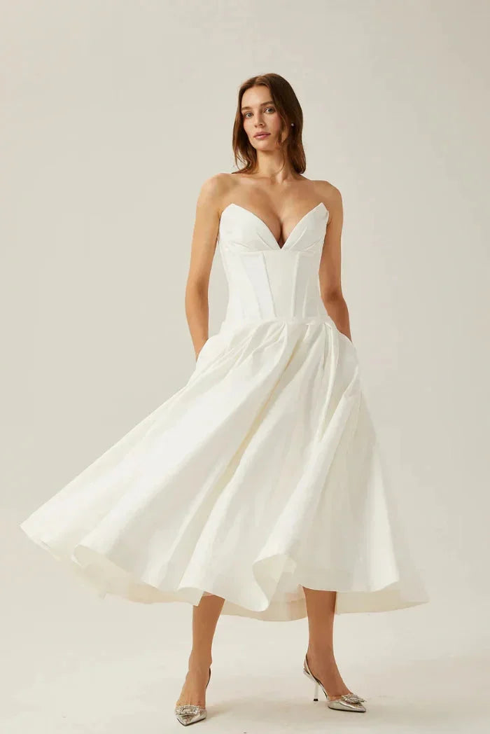 Noor Women's Midi Dress - back view