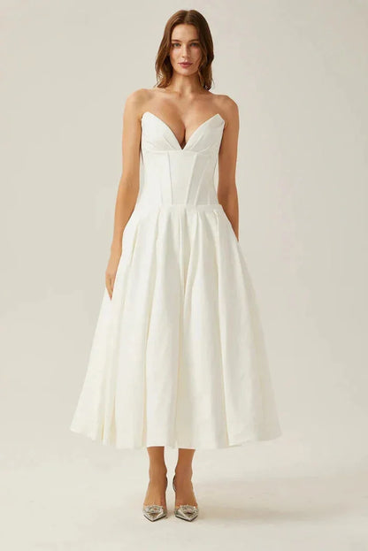 Noor Women's Midi Dress - front view