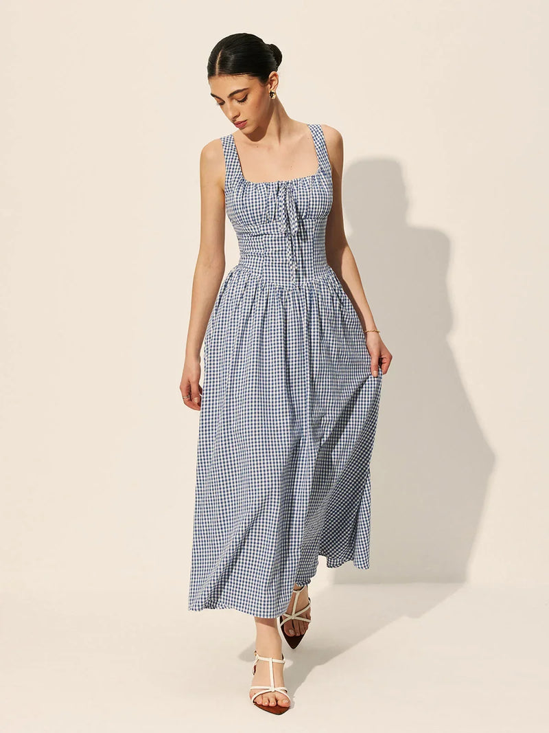 Nora Women's Midi Dress - back view