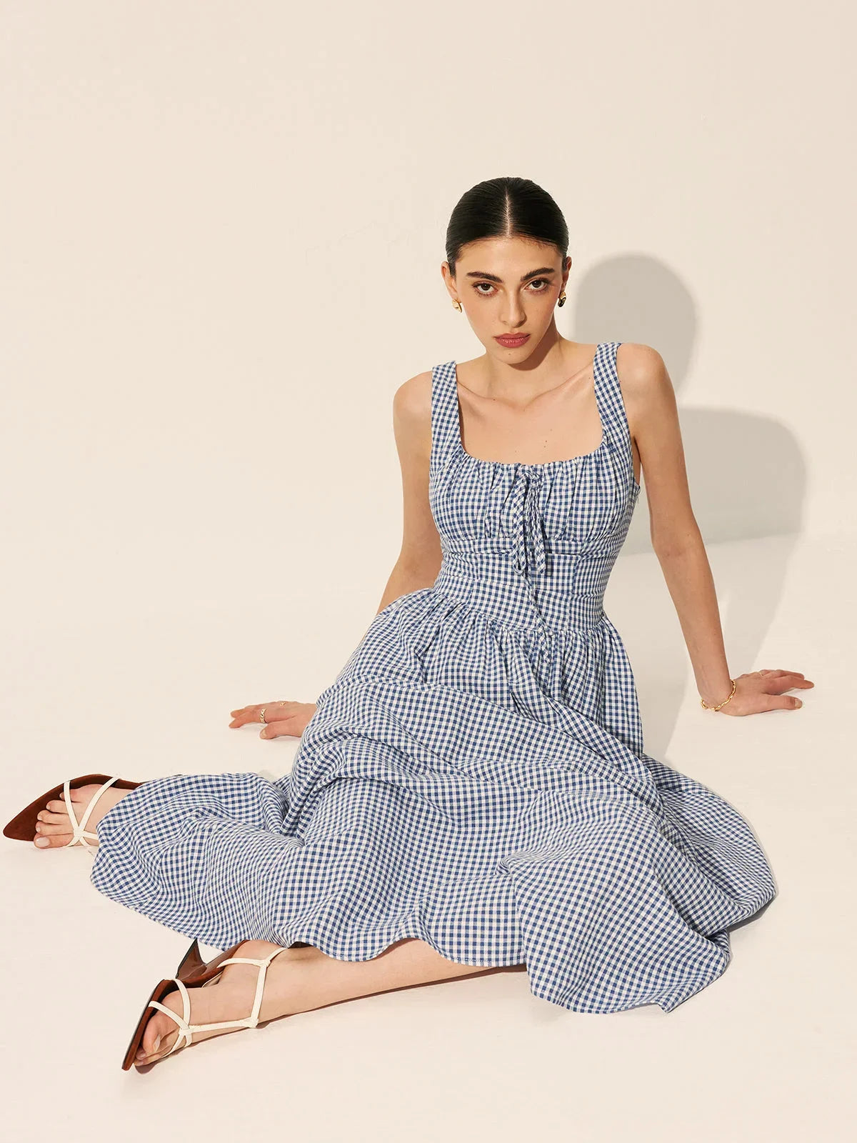 Nora Women's Midi Dress - fabric and finish detail