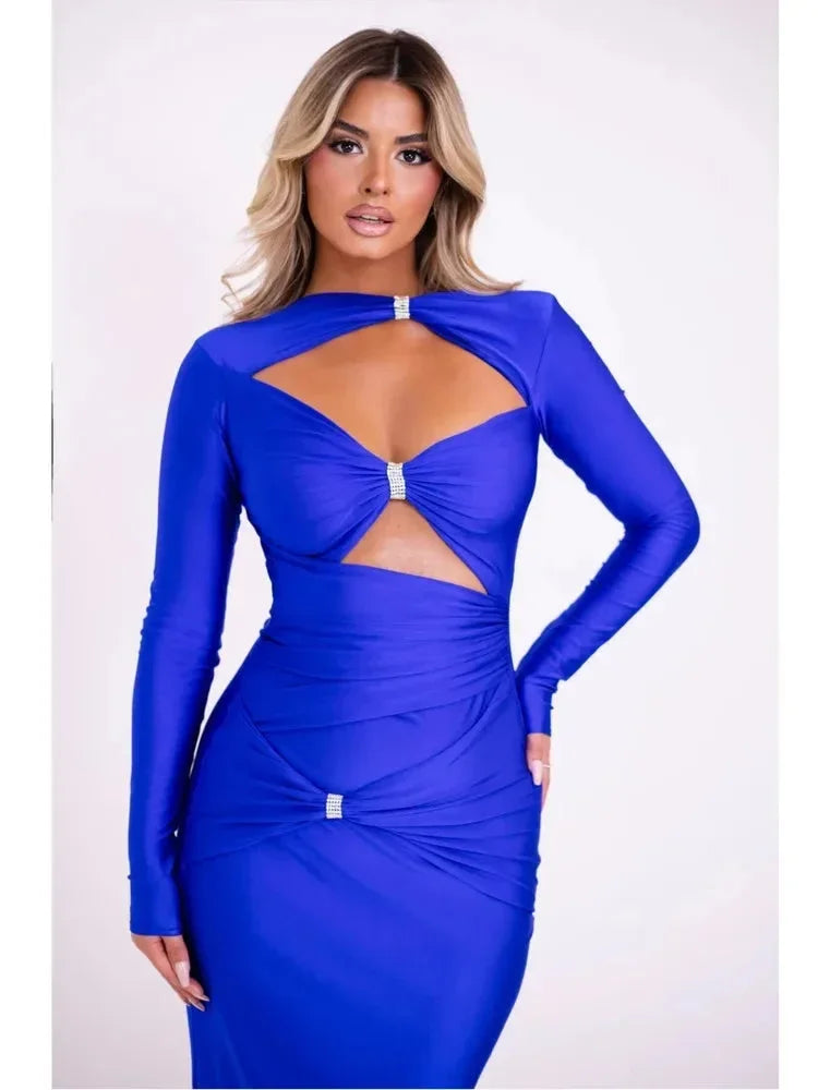 Winona Women's Midi Dress - back view
