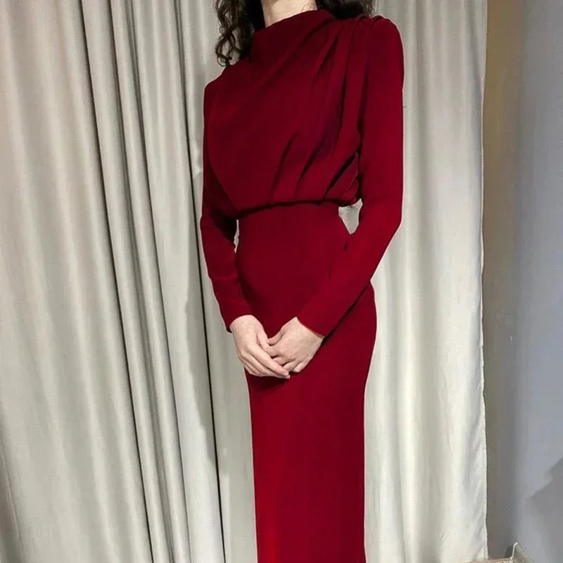 Alba Women's Midi Dress - fabric and finish detail
