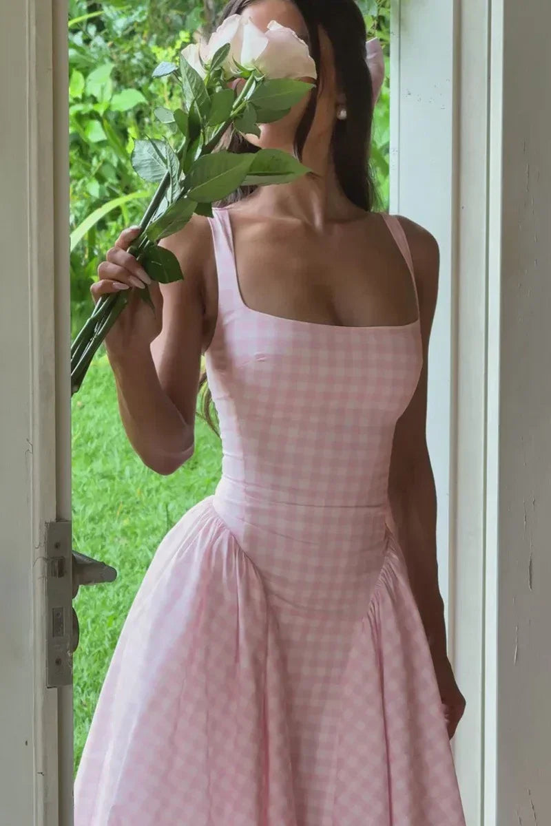 Clara Women's Midi Dress - back view