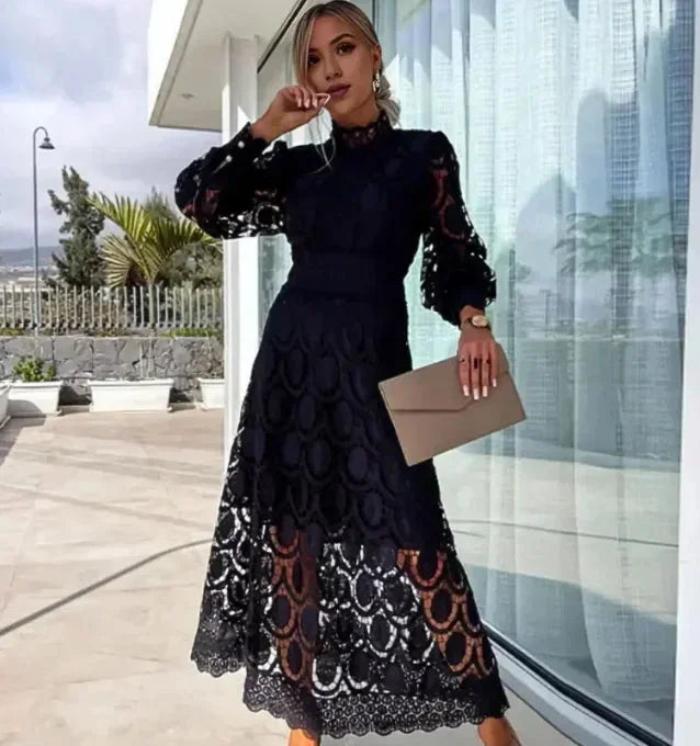 Yara Women's Midi Dress | Lace