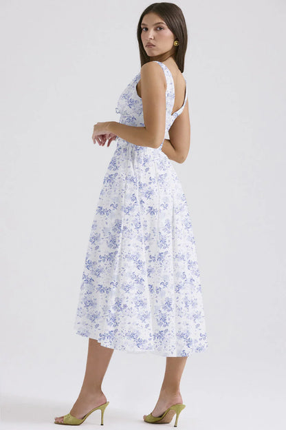 Maren Women's Floral Midi Dress - front view