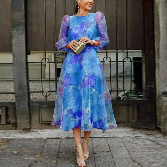 Kira Women's Floral Midi Dress - styled view