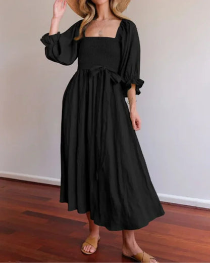 Opal Women's Midi Dress - fabric and finish detail