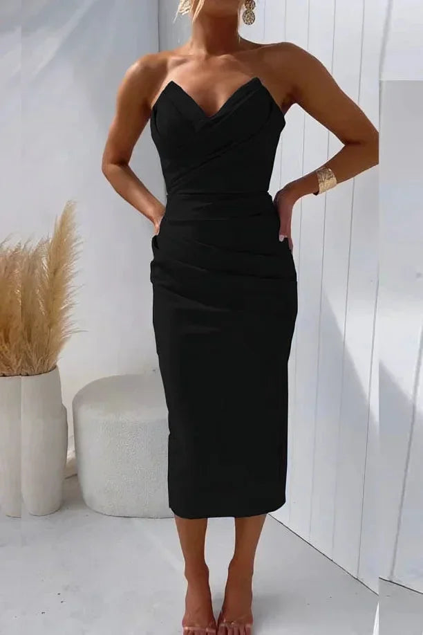 Maren Women's Midi Dress - flat lay