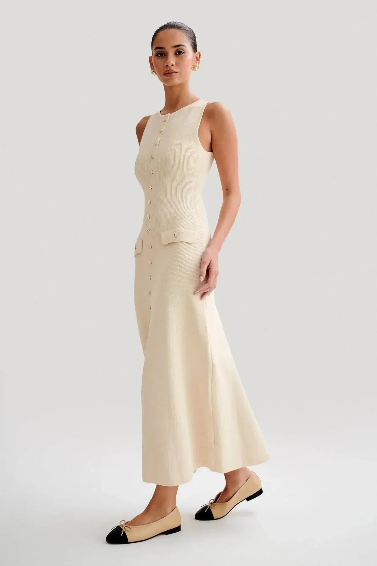 Winona Women's Midi Dress - back view