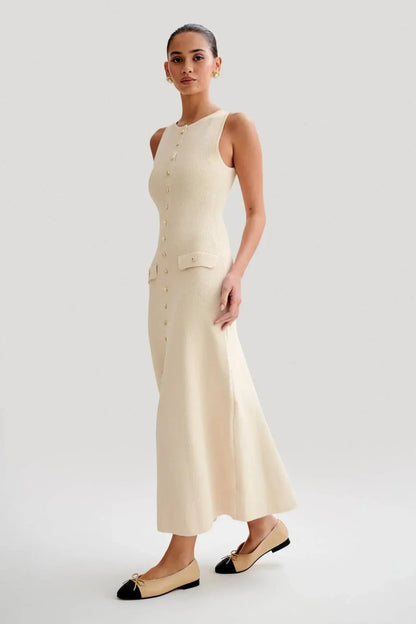 Winona Women's Midi Dress - back view