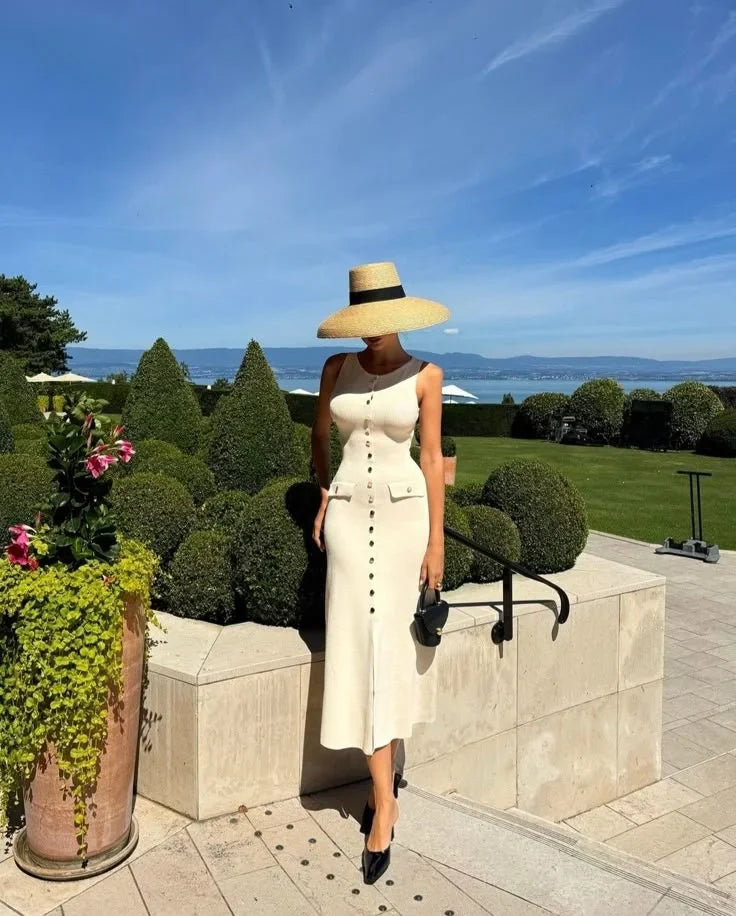 Winona Women's Midi Dress - front view