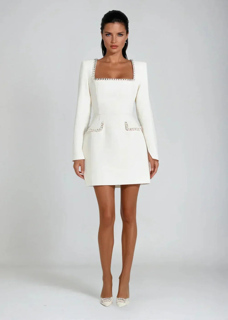 Xanthe Women's Mini Dress - fabric and finish detail