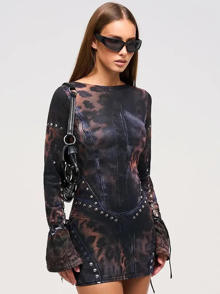 Juno Women's Mini Dress - fabric and finish detail