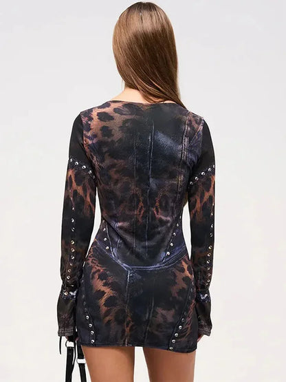 Juno Women's Mini Dress - back view