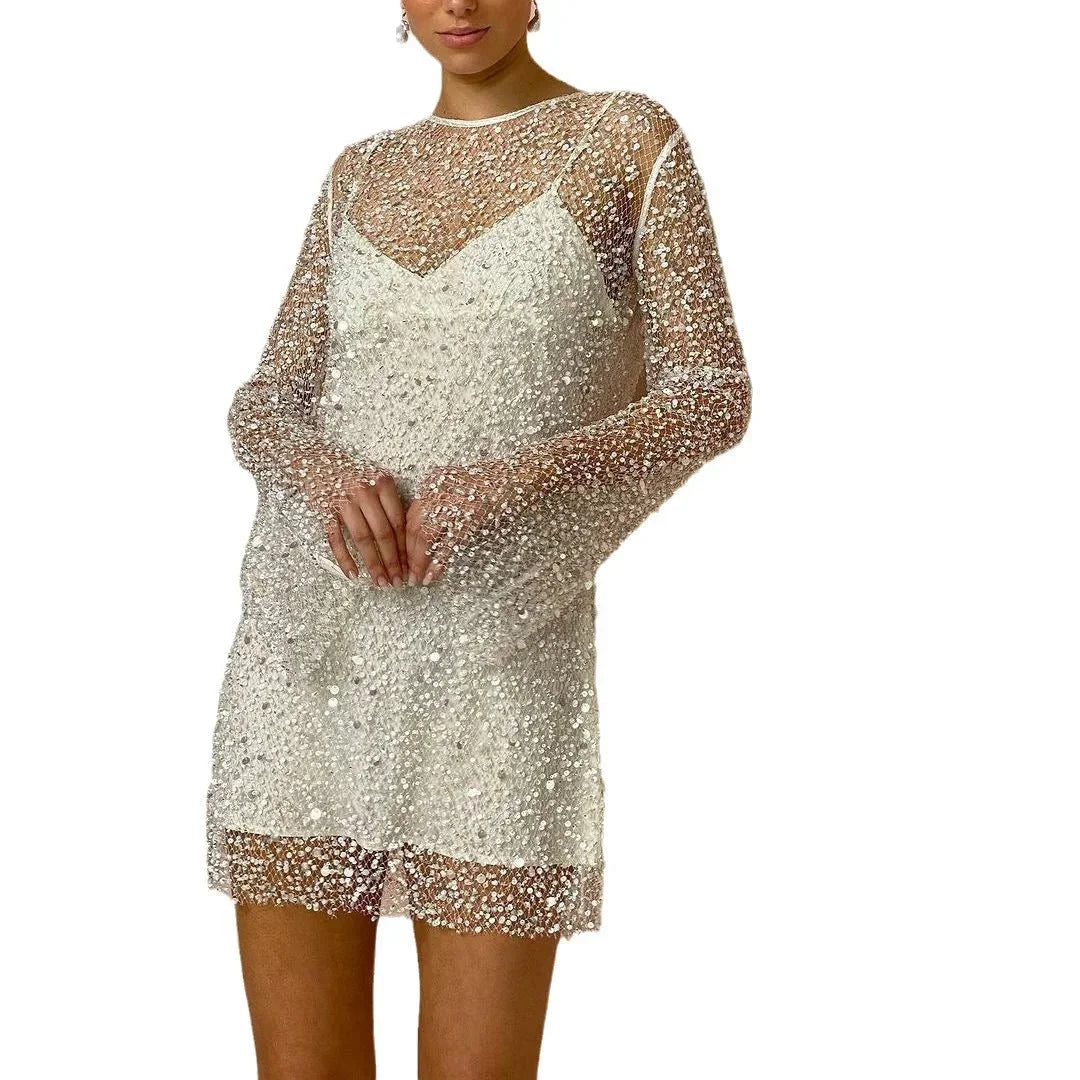 Faye Women's Mini Dress - fabric and finish detail