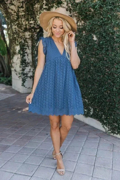 Liana Women's Mini Dress - close-up detail