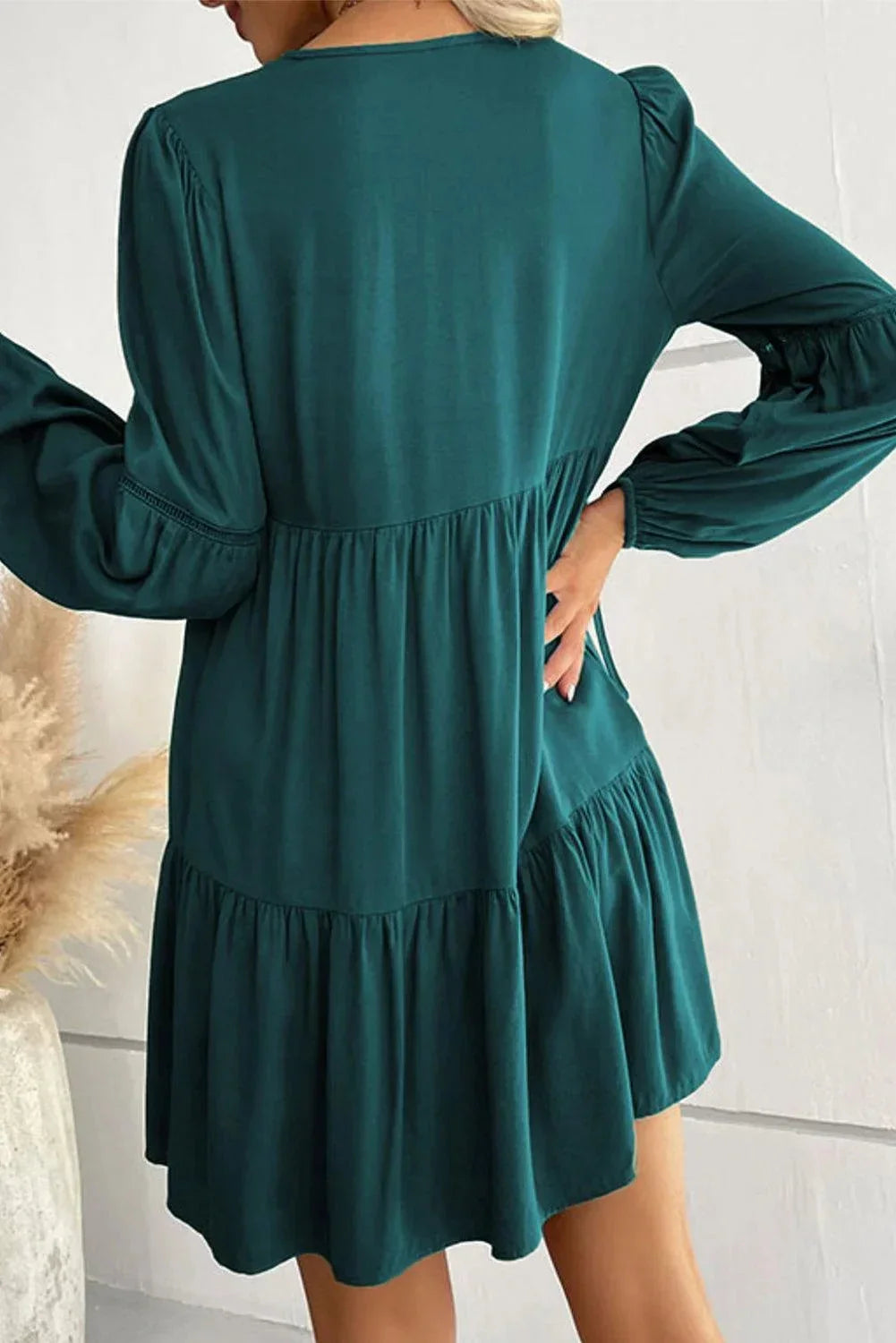 Liana Women's Ruffled Mini Dress - styled view