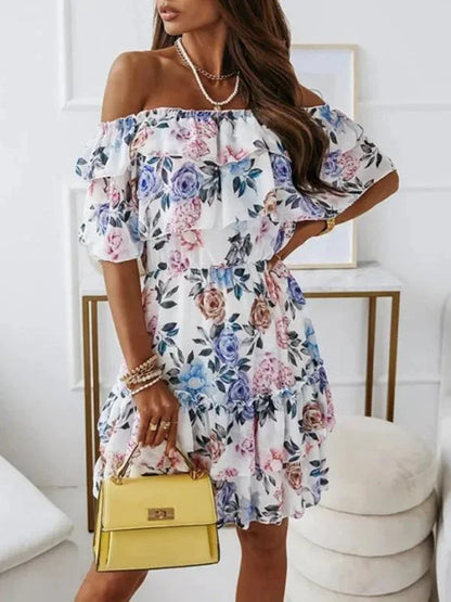 Ruby Women's Floral Mini Dress - front view