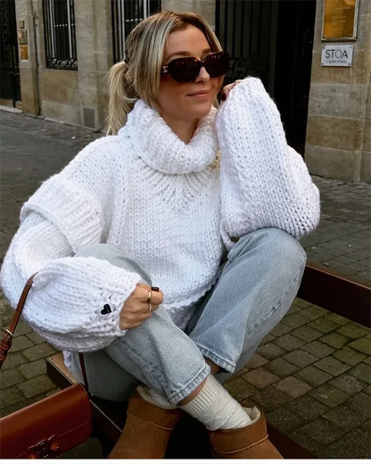 Beatrix Women's Sweater - styled view