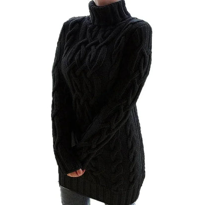 Beatrix Women's Cable Knit Sweater - flat lay