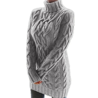 Beatrix Women's Cable Knit Sweater - close-up detail