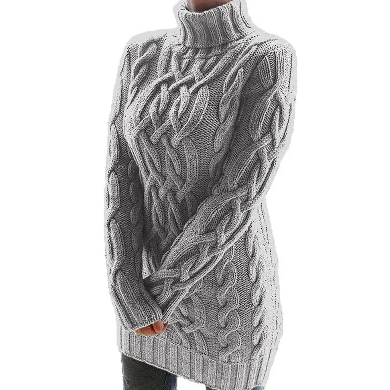 Beatrix Women's Cable Knit Sweater - close-up detail