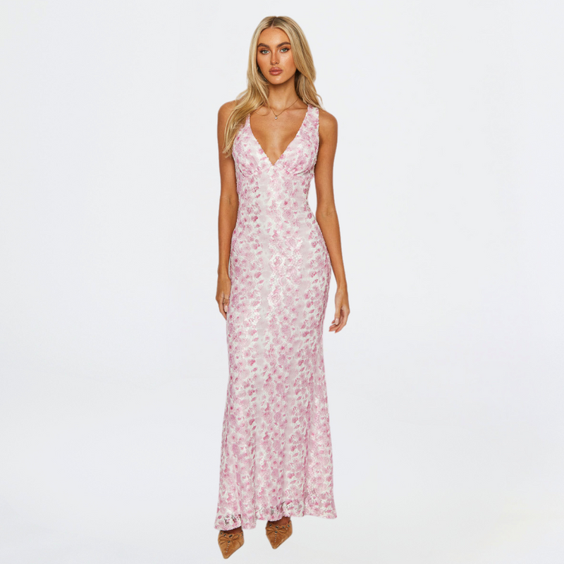 Talia Women's Floral Dress | Sleeveless, Maxi