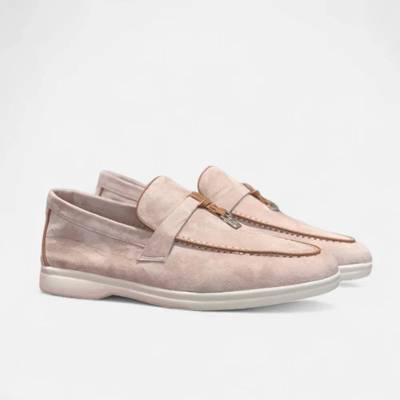 Ambrose Men's Suede Loafers - flat lay