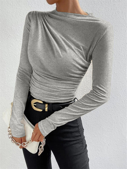 Tilda Women's Pleated Shirt - fabric and finish detail