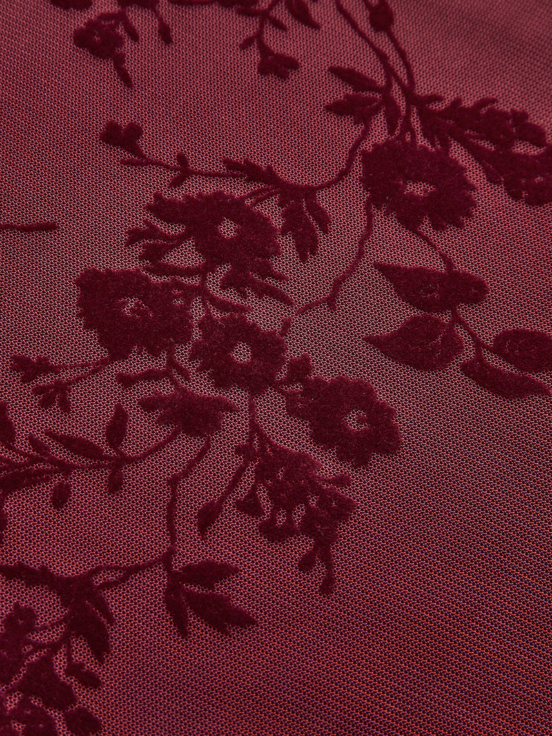 Kira Women's Floral Dress - fabric and finish detail