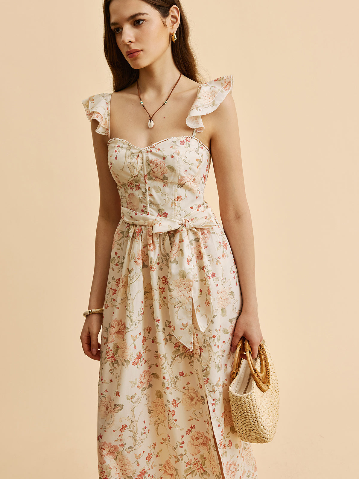Eloise Women's Floral Dress - back view