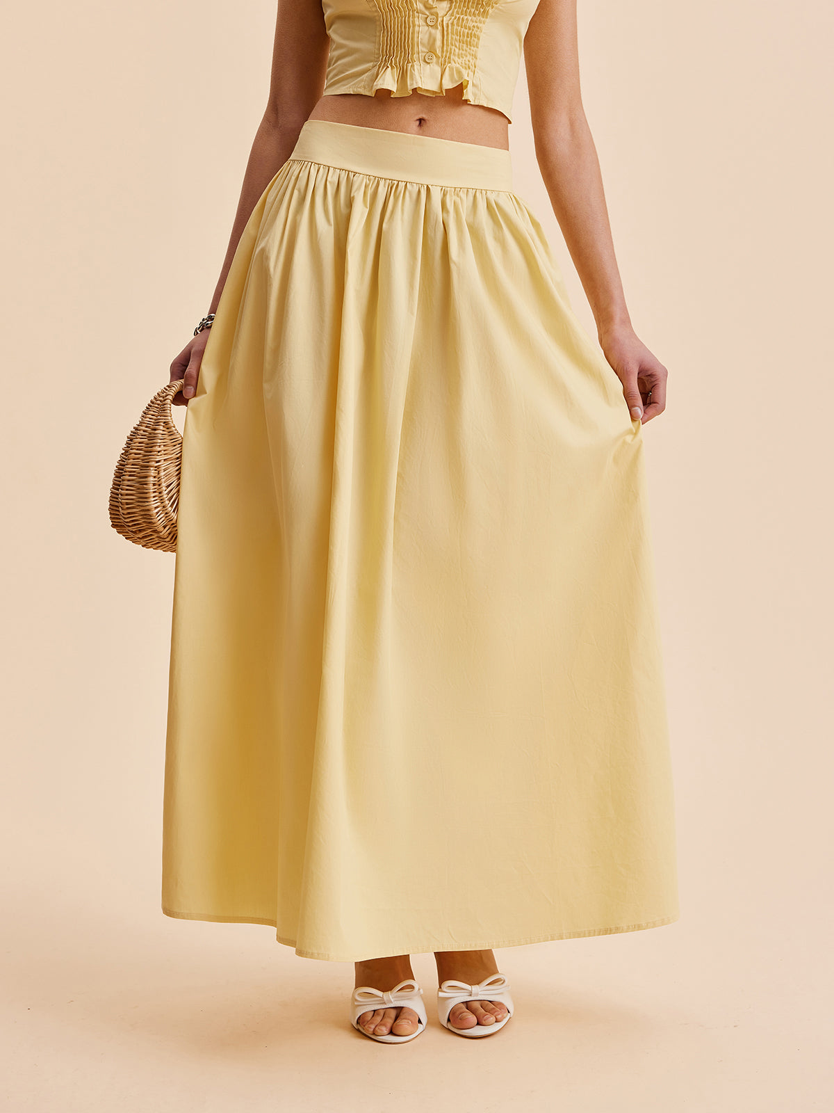 Kaia Women's Ruffled Skirt - close-up detail