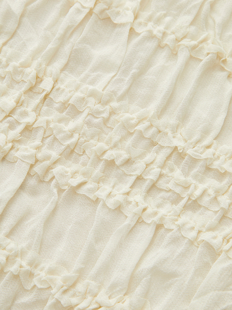 Delphine Women's Ruffled Skirt - front view