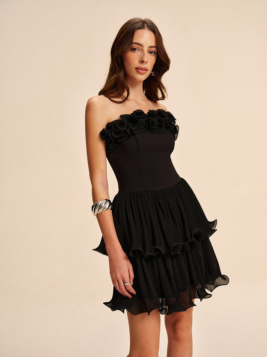Lila Women's Ruffled Dress - styled view