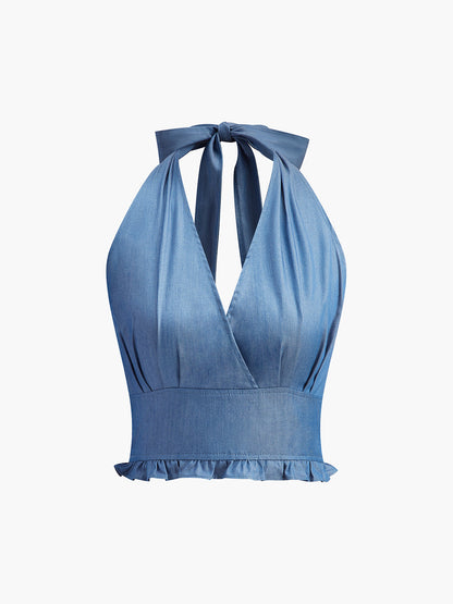 Sienna Women's Ruffled Top - front view
