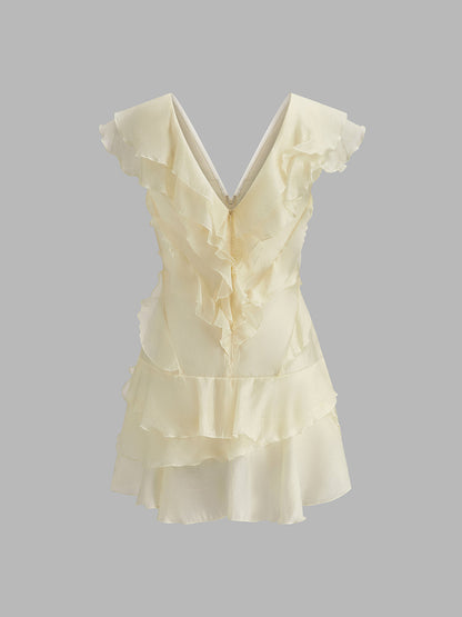 Romy Women's Ruffled Dress - front view