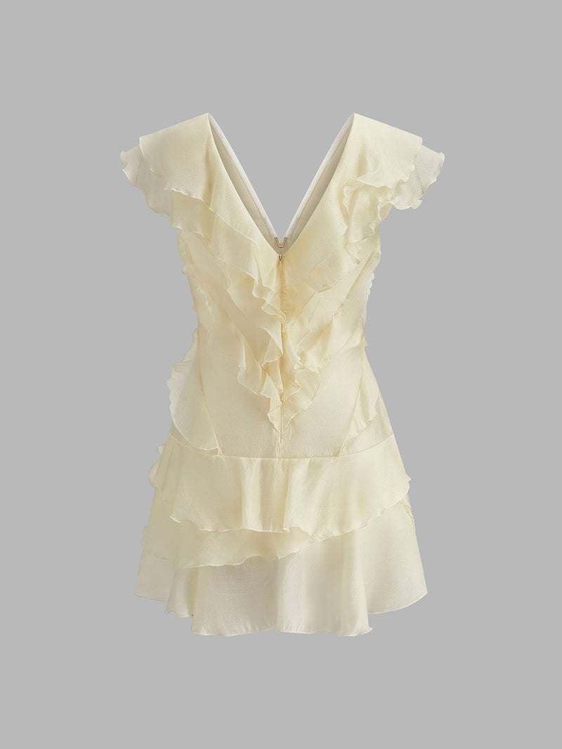 Romy Women's Ruffled Dress - front view