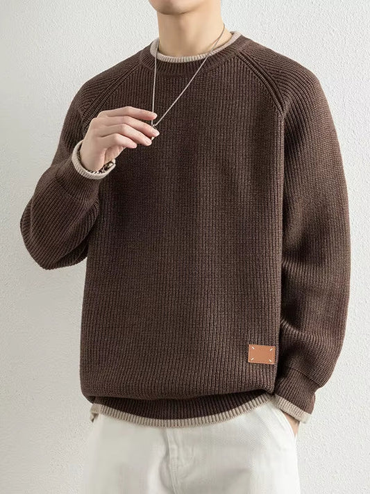 Romy Women's Ribbed Knit Sweater - styled view