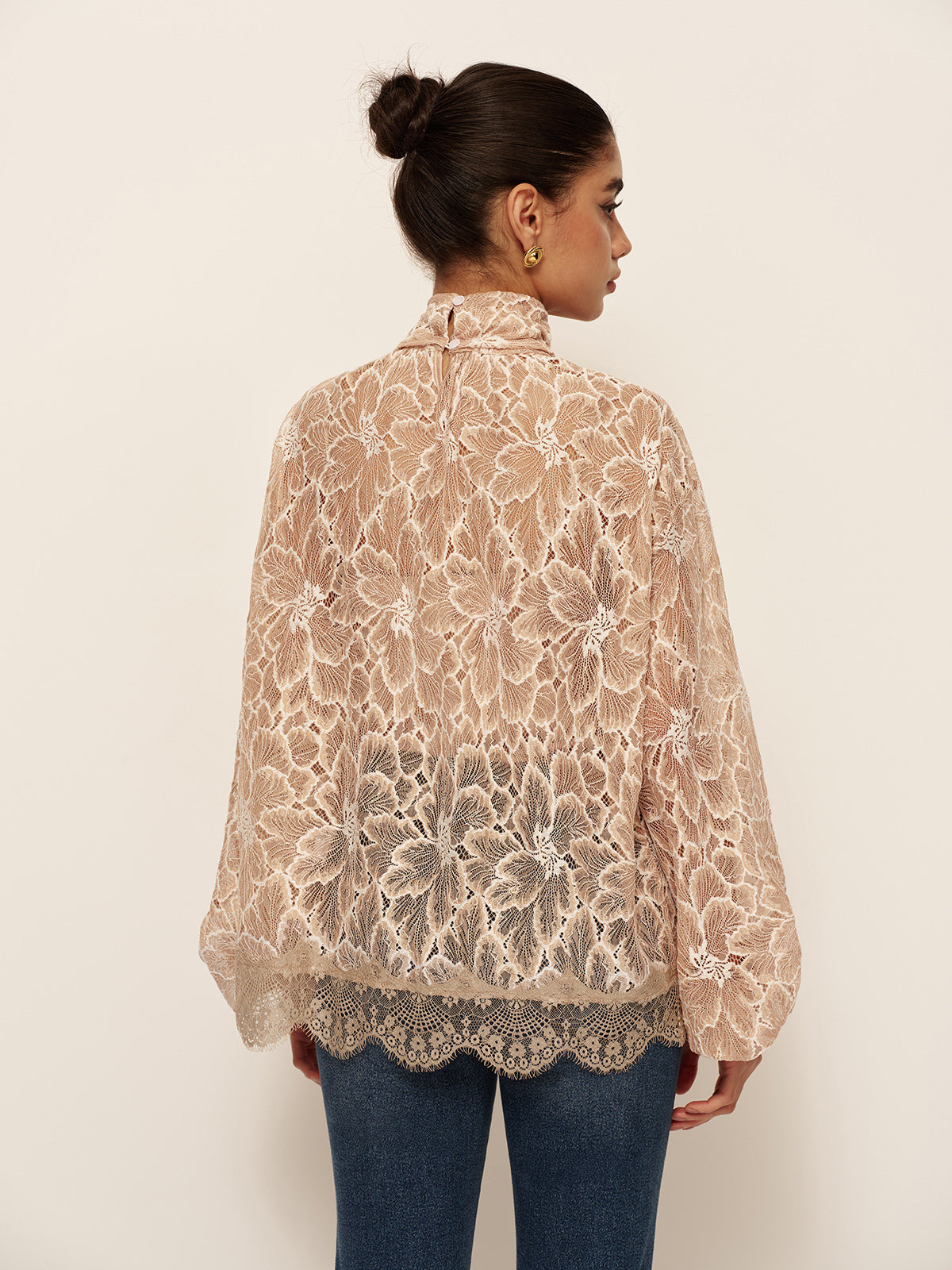 Genevieve Women's Blouse - fabric and finish detail