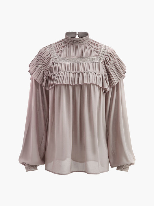 Rosa Women's Pleated Blouse - front view