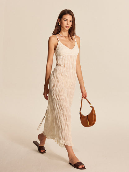 Vera Women's Pleated Dress - front view