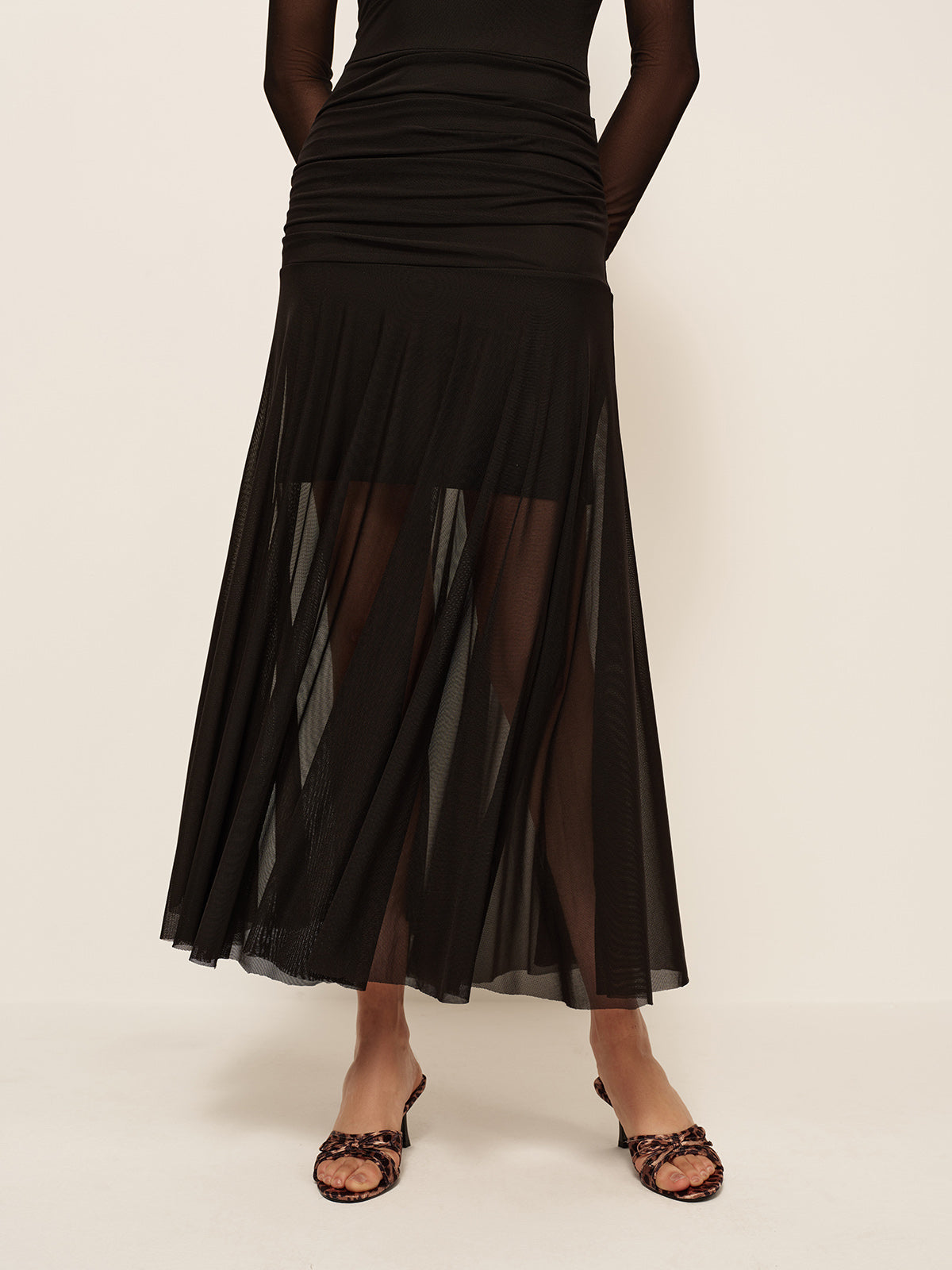 Thea Women's Pleated Dress - full-length view