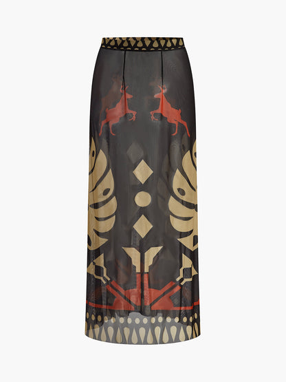 Saskia Women's Printed Cover-up - styled view