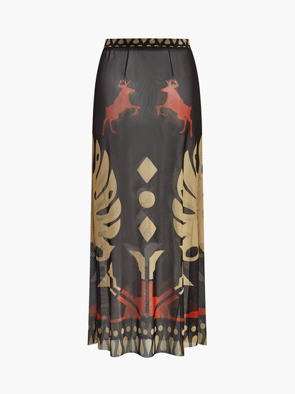 Saskia Women's Printed Cover-up - close-up detail