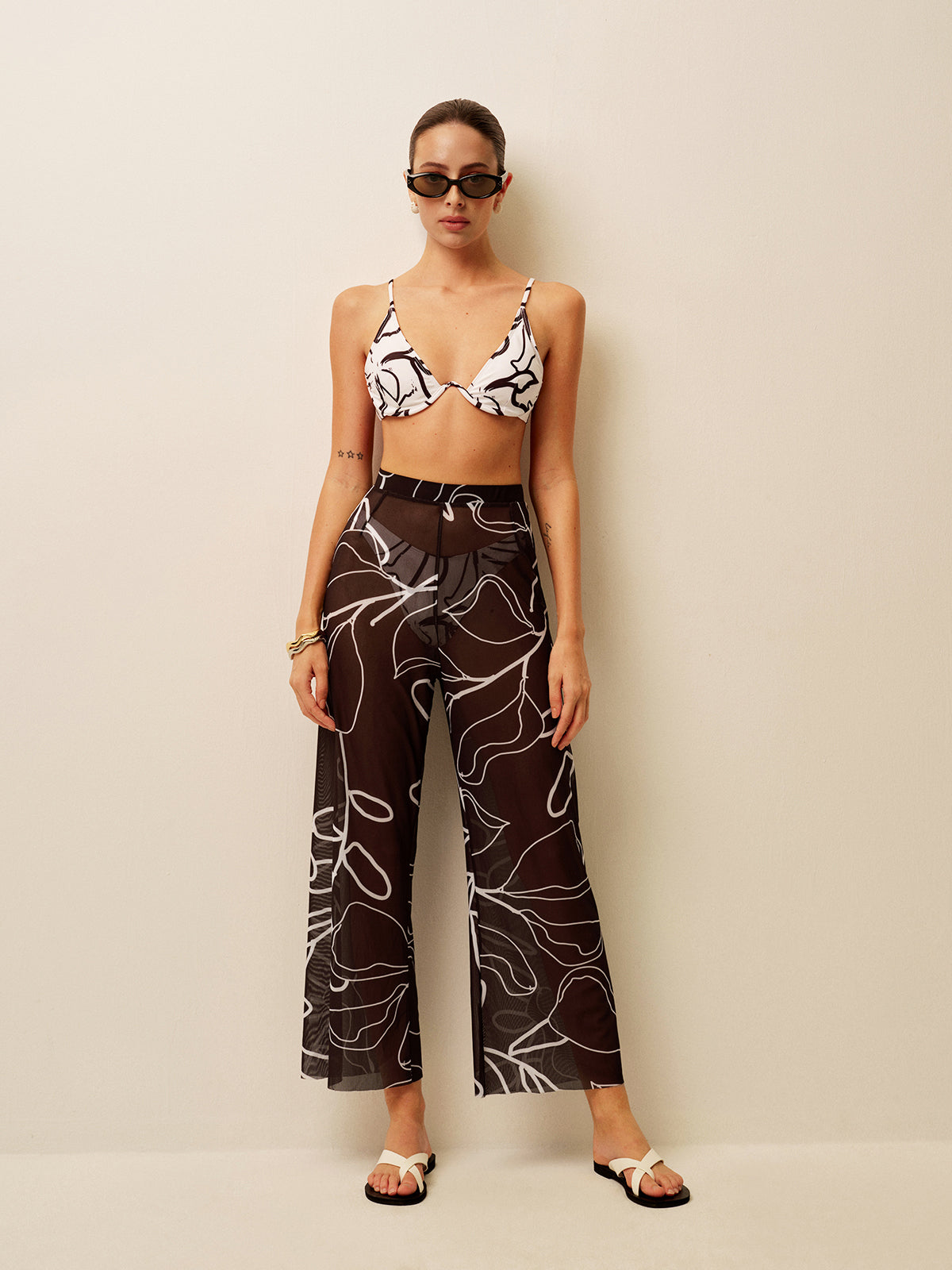 Clara Women's Printed Cover-up - styled view